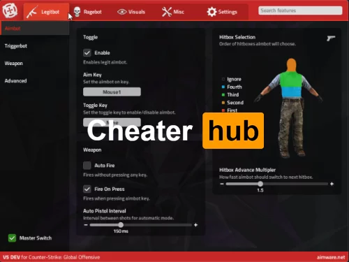 Чит Aimware.net v5 для CS GO - Aimbot, Wallhack